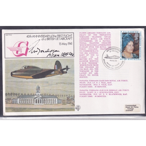 42 - RAF SIGNED COVERS 1979/81 fine lot of 43 different. A fine lot inc Concorde flown.