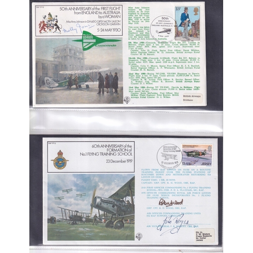 42 - RAF SIGNED COVERS 1979/81 fine lot of 43 different. A fine lot inc Concorde flown.