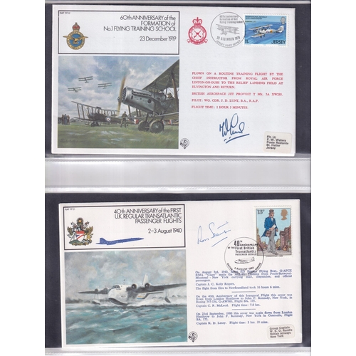 42 - RAF SIGNED COVERS 1979/81 fine lot of 43 different. A fine lot inc Concorde flown.