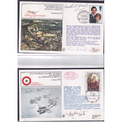 42 - RAF SIGNED COVERS 1979/81 fine lot of 43 different. A fine lot inc Concorde flown.