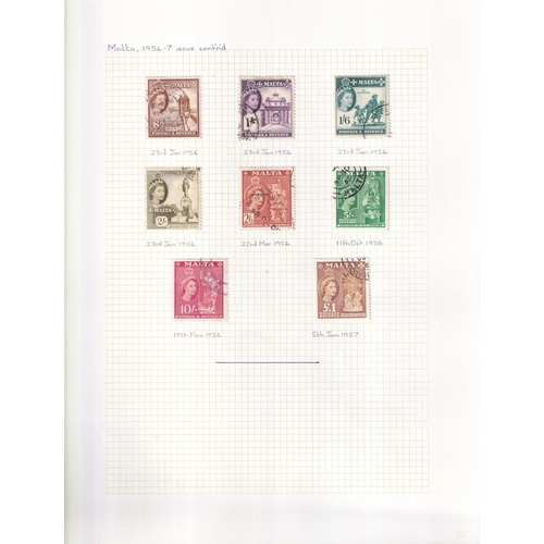 425 - Fine used complete defin sets 1938/65 4 diff KGVI to 10/- (2), QEII to £1 (2). Excellent quality.