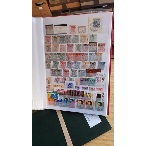 45 - STAMP ACCUMULATION, interesting box full of spares, leftovers and remains of auction purchases. We s... 