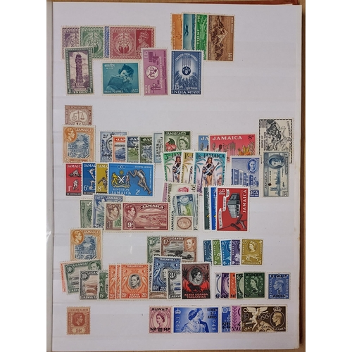 46 - STOCKBOOK Packed with collectors surplus ranges with Empire KGVI Mint.  (Several 1000 stamps here al... 