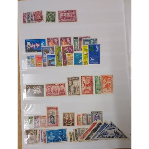 46 - STOCKBOOK Packed with collectors surplus ranges with Empire KGVI Mint.  (Several 1000 stamps here al... 