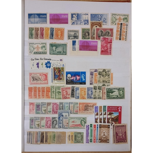 46 - STOCKBOOK Packed with collectors surplus ranges with Empire KGVI Mint.  (Several 1000 stamps here al... 