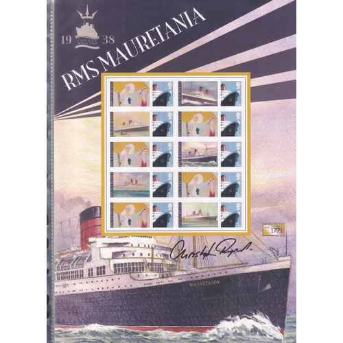 52 - TITANTIC - Two GB 2000's Smiler Sheets signed by David Haisman + Billy Zane (Actor in 1997 Film) ver... 