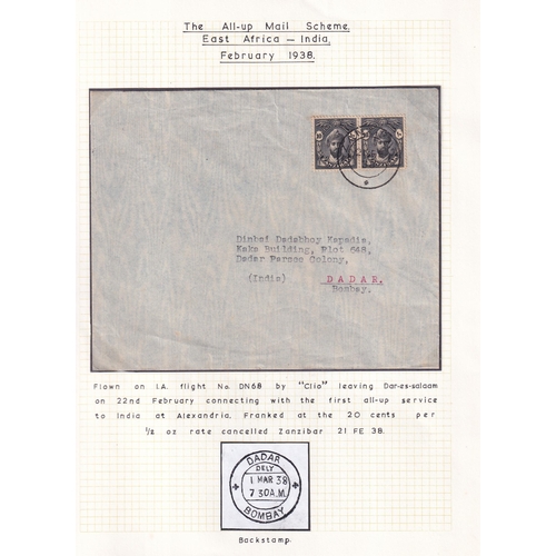 549 - AIRMAIL COVERS to India, one with 