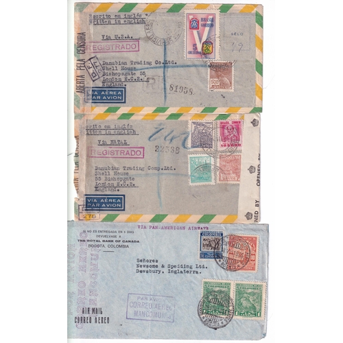 55 - WORLD POSTAL HISTORY - a sorter's accumulation, lots of airmails, we see interesting items such as 1... 