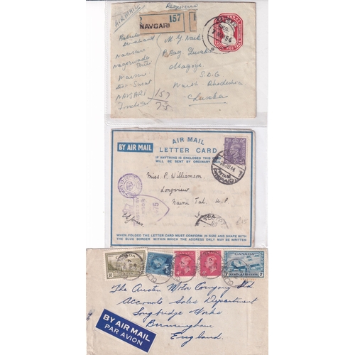 55 - WORLD POSTAL HISTORY - a sorter's accumulation, lots of airmails, we see interesting items such as 1... 