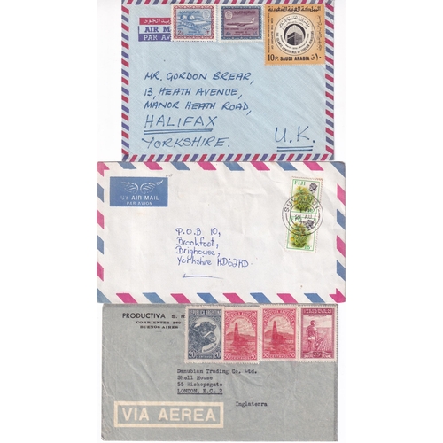 55 - WORLD POSTAL HISTORY - a sorter's accumulation, lots of airmails, we see interesting items such as 1... 