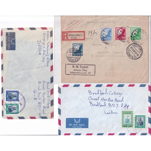 55 - WORLD POSTAL HISTORY - a sorter's accumulation, lots of airmails, we see interesting items such as 1... 