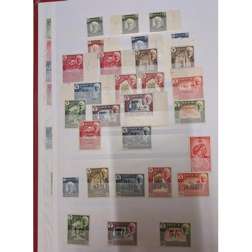 59 - MINT COMMONWEALTH COLLECTION with much in complete sets, we see KGVI defins sets of Aden and States,... 