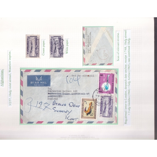 66 - AIRMAILS 1951/63 with 23 Covers showing a wide variety of stamp usages, Rates and Destinations also ... 