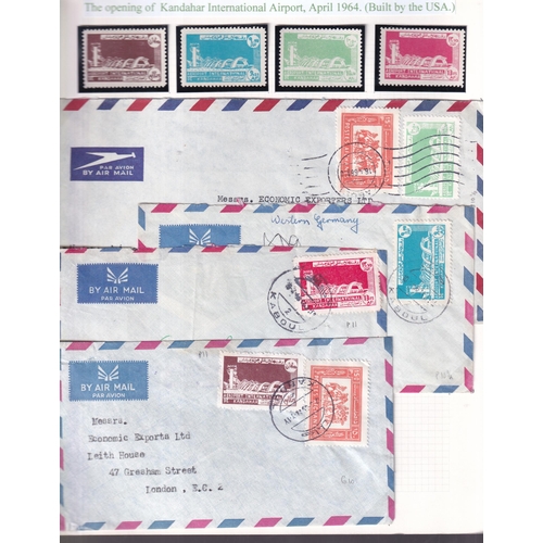 66 - AIRMAILS 1951/63 with 23 Covers showing a wide variety of stamp usages, Rates and Destinations also ... 