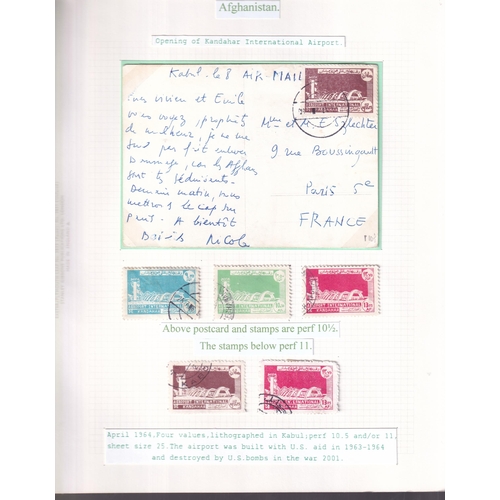 66 - AIRMAILS 1951/63 with 23 Covers showing a wide variety of stamp usages, Rates and Destinations also ... 