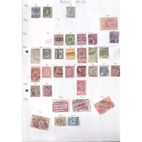 88 - Old pages with 1580+ stamps, very little duplication with a good range of issues seen parcel post, r... 