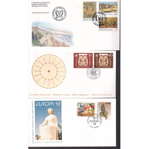 9 - Cyprus a collection of 160+ diff FDC in superb condition 1982/98. All complete sets, values to £5 ex... 