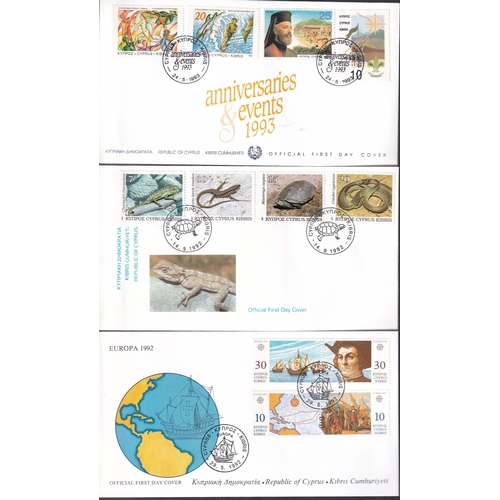 9 - Cyprus a collection of 160+ diff FDC in superb condition 1982/98. All complete sets, values to £5 ex... 