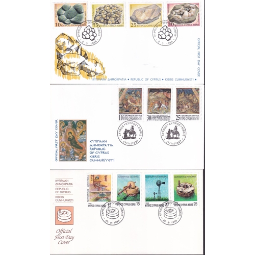 9 - Cyprus a collection of 160+ diff FDC in superb condition 1982/98. All complete sets, values to £5 ex... 