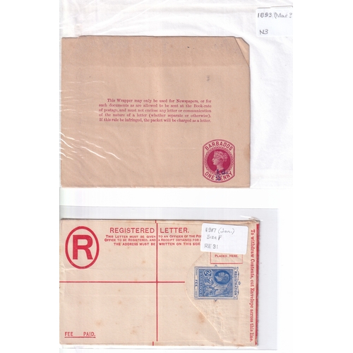 127 - 1881-1960 POSTAL STATIONERY MINT ACCUMULATION, includes postcards, wrappers, air letters, and wide r... 