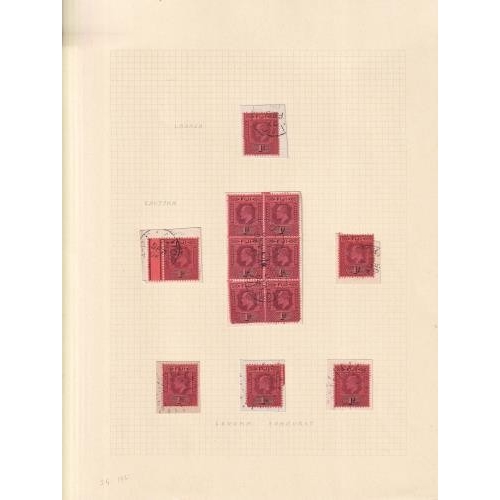 Postmark Collection on issues KGVI Edward 1d Inc. blocks with a variety ...