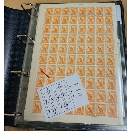 21 - KGVI SPECIALISED 1937/52 most extensive m/um study in album (some 100's of stamps) very extensive wi... 