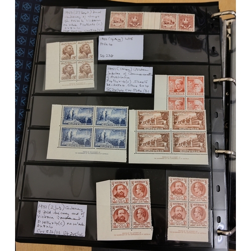 21 - KGVI SPECIALISED 1937/52 most extensive m/um study in album (some 100's of stamps) very extensive wi... 