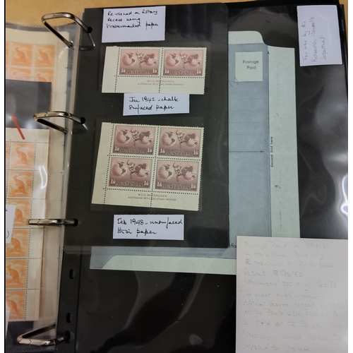 21 - KGVI SPECIALISED 1937/52 most extensive m/um study in album (some 100's of stamps) very extensive wi... 