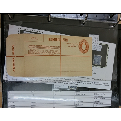 21 - KGVI SPECIALISED 1937/52 most extensive m/um study in album (some 100's of stamps) very extensive wi... 