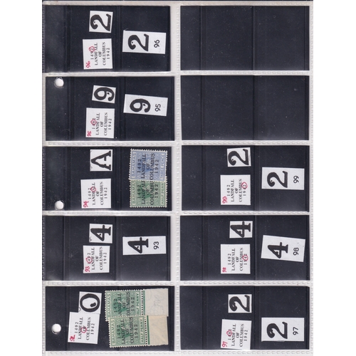 24 - THE LANDING OF COLUMBUS ISSUE SG162/175. Most extensive m/um study together with notes/illustrations... 