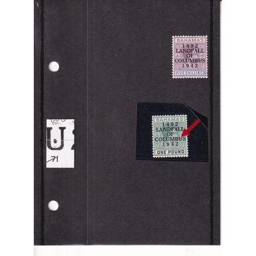 24 - THE LANDING OF COLUMBUS ISSUE SG162/175. Most extensive m/um study together with notes/illustrations... 