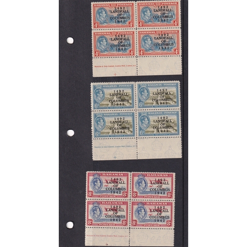 24 - THE LANDING OF COLUMBUS ISSUE SG162/175. Most extensive m/um study together with notes/illustrations... 