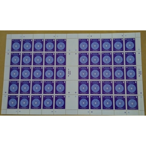 42 - Complete sheets Glaciological Society set SG151/4 as complete sheets of 50, UM seldom seen as sheets... 