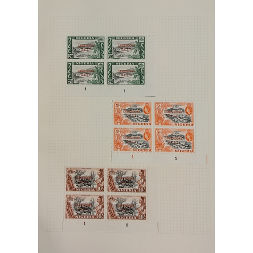 77 - Trust Territory (UK) issues.  A vf mint/um study inc 1960 set as plate blocks of four SGT1/T12 vario... 