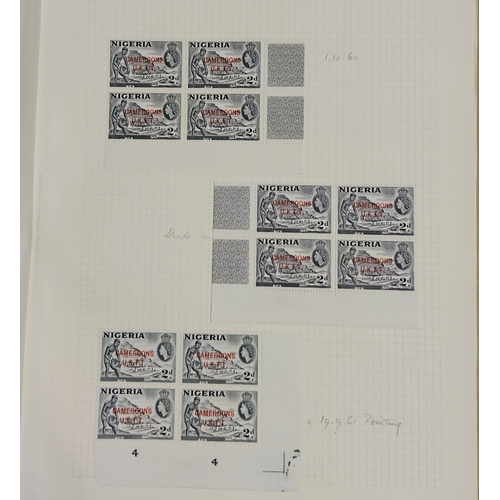 77 - Trust Territory (UK) issues.  A vf mint/um study inc 1960 set as plate blocks of four SGT1/T12 vario... 
