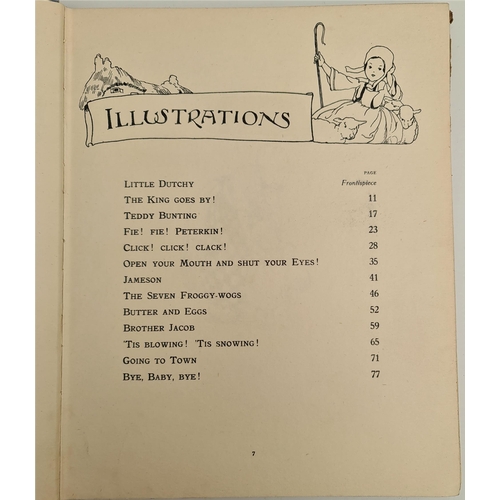 109 - Book Titled Little Dutchy Nursery Songs From Holland English Rhymes by Will Ransom Musical Settings ... 