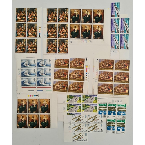 113 - Vintage British Postage Stamps Pre Decimal Mostly Traffic Light Strips 30 plus in the collection Shi... 