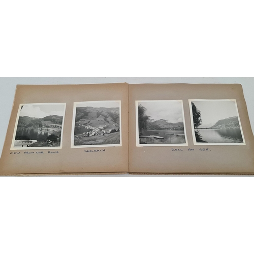 117 - Vintage Scrap Book Photograph Album Covering a Holiday To Austria c1962. Shipping is available you c... 