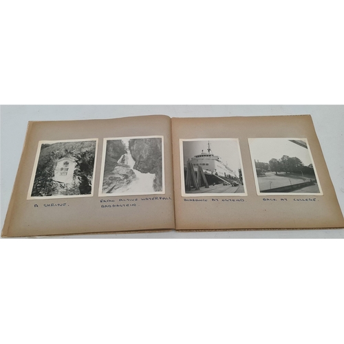 117 - Vintage Scrap Book Photograph Album Covering a Holiday To Austria c1962. Shipping is available you c... 