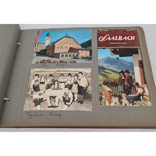 118 - Vintage Scrap Book Photograph Album Covering a Holiday To Oberammergau and Austria c1970. Includes t... 