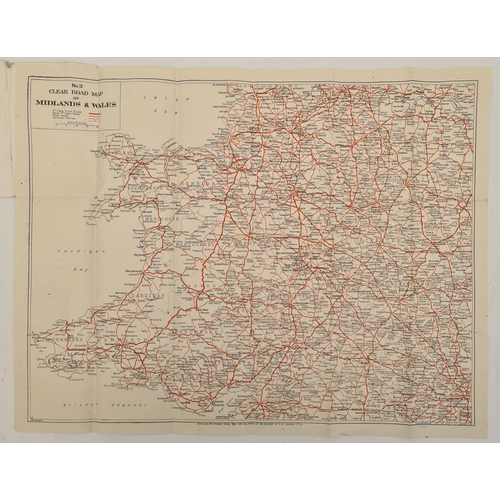 120 - Geographia Motorists & Cyclists Clear Road Map of The Midlands No. 3. Shipping is available you can ... 