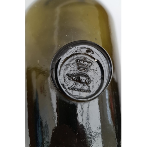 13 - Antique Wine Bottle c1790's Edgecumbe Family Seal. From a private collection. Came to the previous o... 