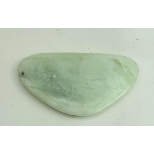 132 - Collectable Rocks and Minerals Polished Jade Weight 83g Length 4 inches long. Shipping is available ... 