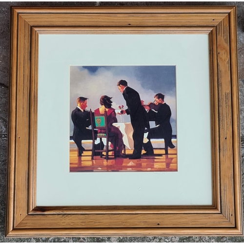 175 - Vintage Pair of Prints Jack Vettriano Framed One Titled Elegy For A Dead Admiral The Other Titled Ma... 