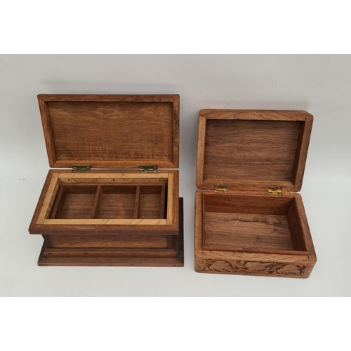 18 - Vintage Wooden Boxes x 2 Largest Measures 8 inches Wide Shipping is available you can please ask for... 