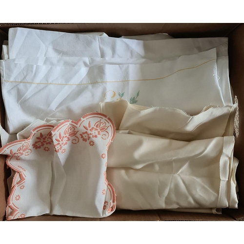 238 - Vintage Banana Box Linen and Textiles 30 plus items. Shipping is available you can please ask for a ... 