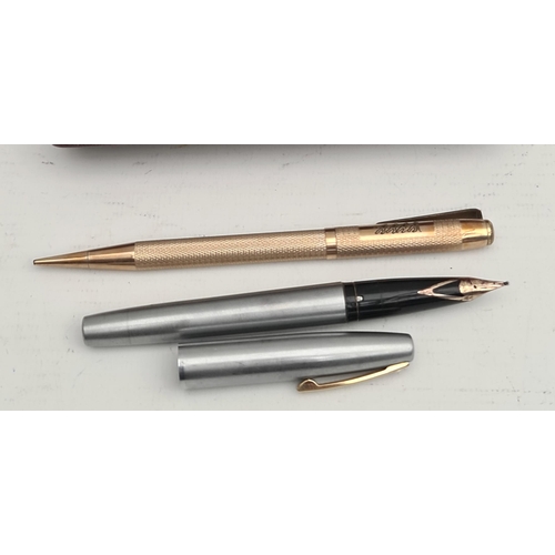 243 - Fountain Pen Sheaffer 14ct Nib In Original Box Plus a Yard of Lead Pencil Rolled Gold In Original Bo... 