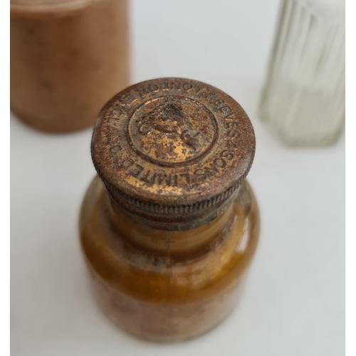 25 - Antique 5 Assorted Collectable Bottles. Includes Reeves & Son London. The tallest bottle measures 3 ... 