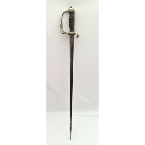 273 - Military English Officers Sword Believed early 20th century. Sword and blade in good condition scabb... 