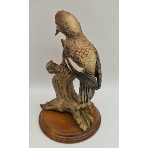 294 - Vintage Model Bird Figure Woodpecker. Measures 9 inches tall Shipping is available you can please as... 